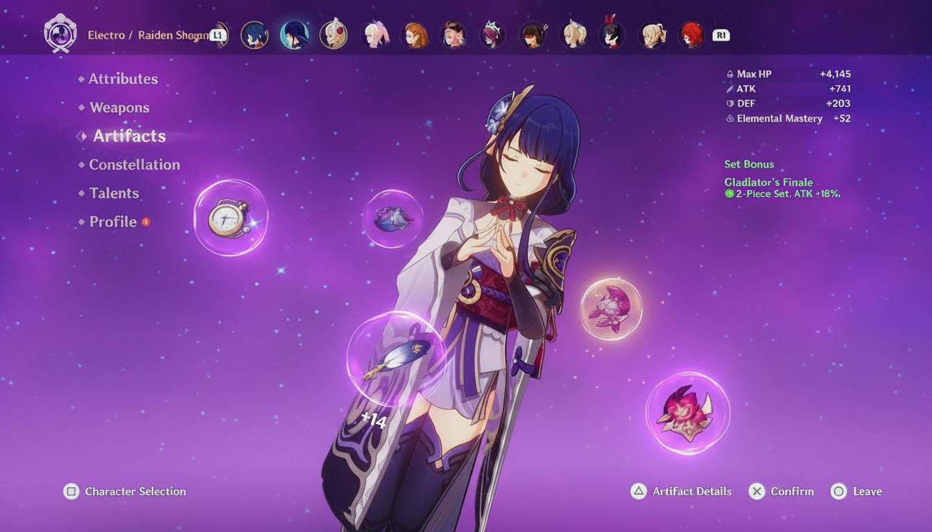 Damage-focused artifact sets